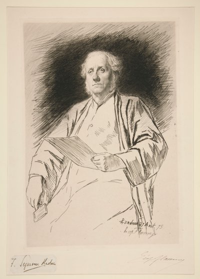 Portrait of Seymour Haden by Leopold Flameng