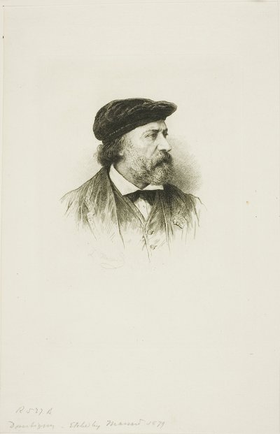 Portrait of Daubigny by Leopold Massard