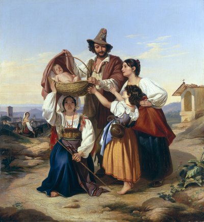 Italian Herdsman by Leopold Pollak