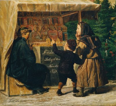 Gingerbread Stall at the Christmas Market by Leopold Till