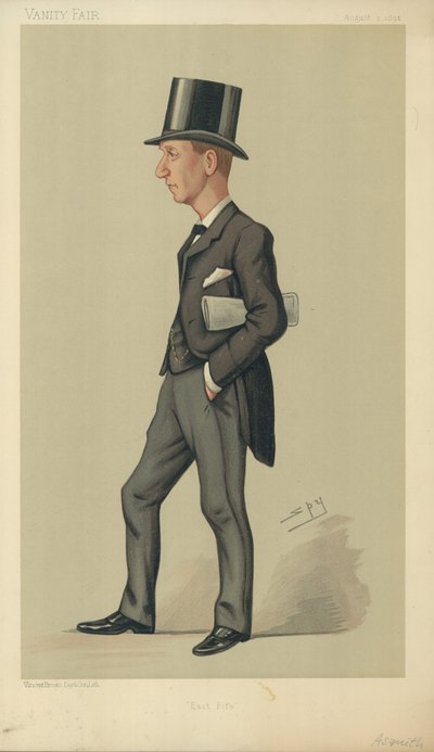 Mr Right Hon Herbert Henry Asquith by Leslie Matthew Ward