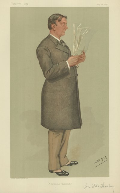 The Right Hon Robert William Hanbury by Leslie Matthew Ward