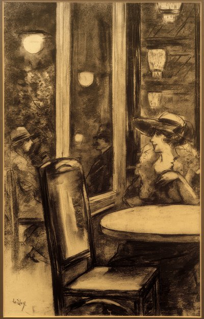 In Café Bauer by Lesser Ury