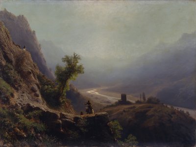 In the Caucasus Mountains by Lev Felixovich Lagorio