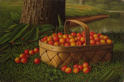 Cherries in a Basket by Levi Wells Prentice