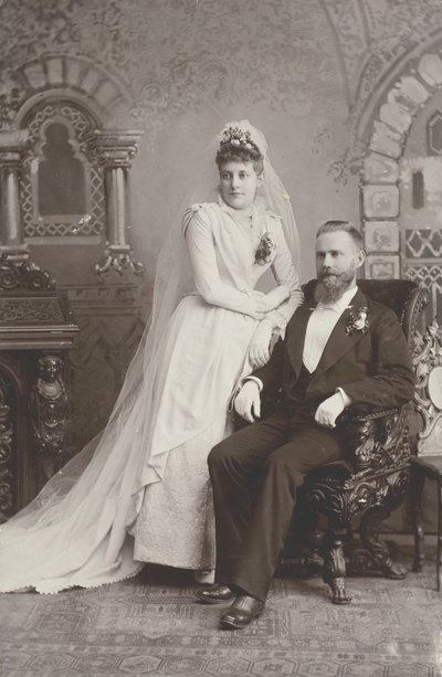 Wedding Portrait by Lewis M. Melander