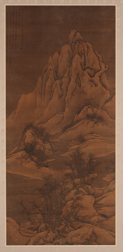 Snowscape after Guo Xi, Qing dynasty, 1702 by Li Yin