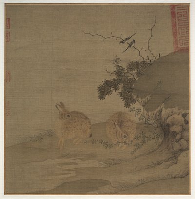 Magpies and Wild Rabbits by Li Yong