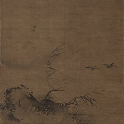 Waterfowl and Reeds, early 1200s by Liang Kai