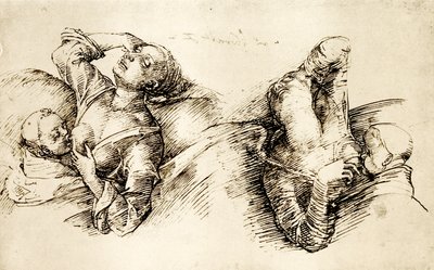 Studies of a Sleeping Woman by Liberale da Verona