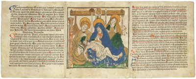 A Canon Table with a Lamentation by Lienhart Ysenhut