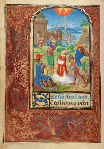 The Stoning of Saint Stephen by Lieven van Lathem