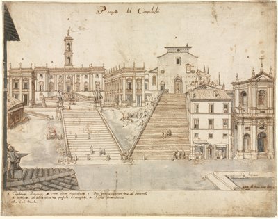Eighteen Views of Rome: The Campidoglio by Lievin Cruyl