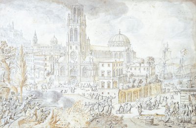 View of Florence by Lievin Cruyl