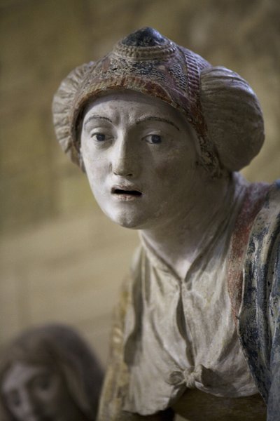Holy woman in a bonnet by Ligier Richier