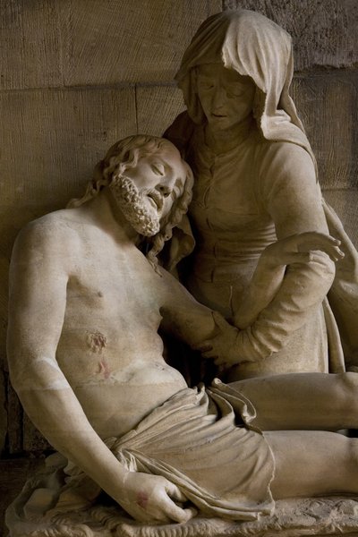Pieta (detail) by Ligier Richier