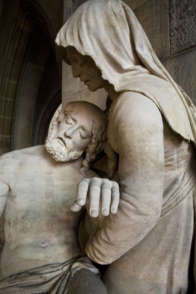 Pieta (detail) by Ligier Richier