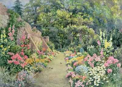 A Summer Herbaceous Border by Lilian Stannard
