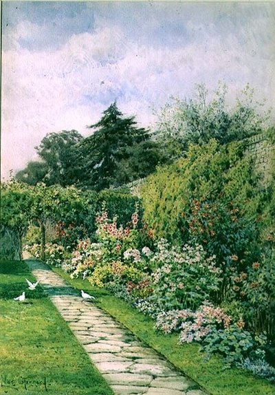 A Sunny South Border by Lilian Stannard