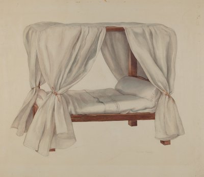 Doll Bed, c. 1937 by Lillian Causey