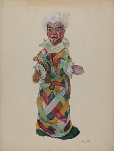 Clown Hand Puppet by Lillian Stahl