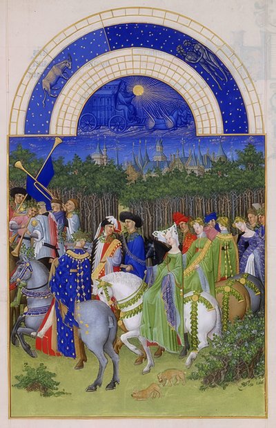 May (Book of Hours of the Duke of Berry) by Limbourg Brothers
