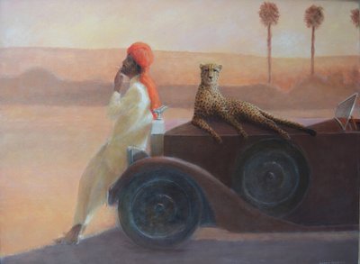 Cheetah on the Bonnet by Lincoln Seligman