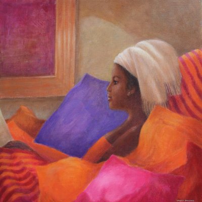 Dorcas Reading by Lincoln Seligman