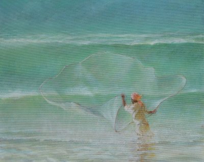 Lone Fisherman by Lincoln Seligman