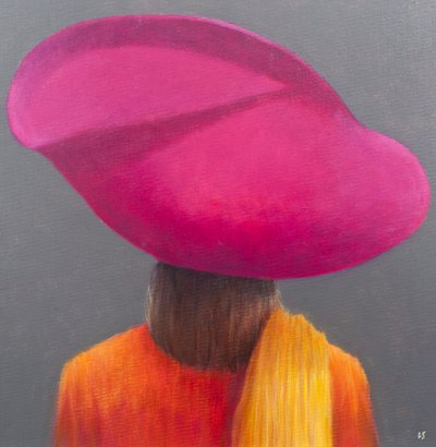 Magenta Hat, Saffron Jacket by Lincoln Seligman