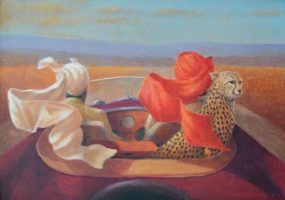 On the road, turbans and cheetah by Lincoln Seligman