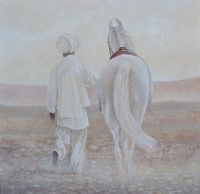 Rabari and White Horse by Lincoln Seligman