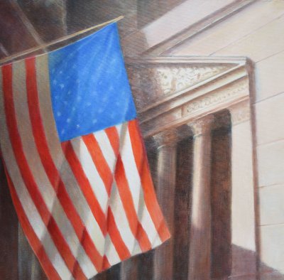 Stars & Stripes, N.Y. Stock Exchange by Lincoln Seligman