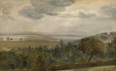 Extensive Landscape with Clouds, c.1850 by Lionel Constable