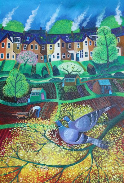 Wimbledon Park Doves by Lisa Graa Jensen