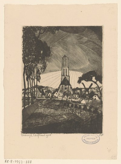Lienden by Lodewijk Schelfhout (signed by artist)