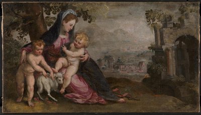 Mary with Jesus and John by Lodewijk Toeput