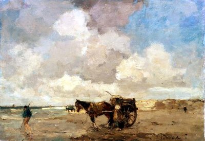 Gathering Seaweed by Lodewyk Philippus Stutterheim
