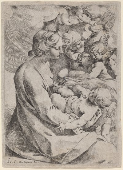 Madonna and Child with Angels by Lodovico Carracci