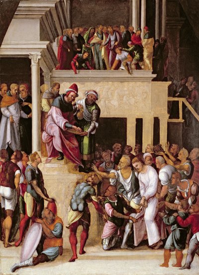 Christ Before Pilate by Lodovico Mazzolino