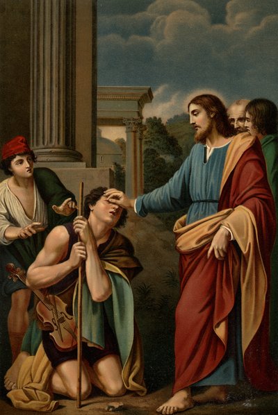 The Healing of the Blind by Lodovico after Carracci