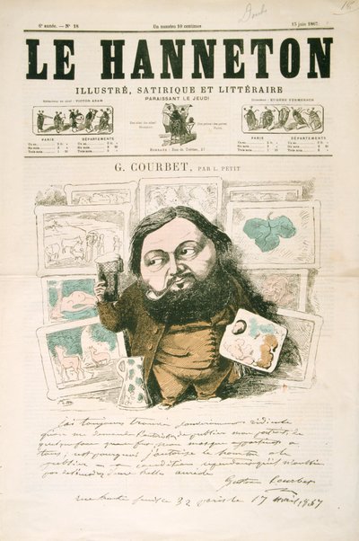 Gustave Courbet, French painter by Léonce Justin Alexandre Petit