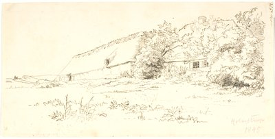 Farmhouse. Holmstrup by Lorenz Frølich