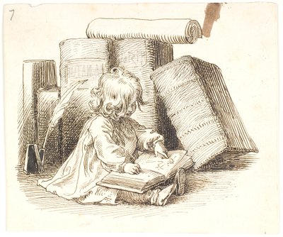 Lili Reading by Lorenz Frølich