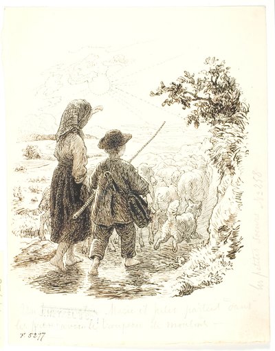 Marie and Jujules as Shepherds by Lorenz Frølich