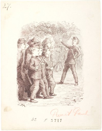 Soldier Play. Pierre is Captain by Lorenz Frølich