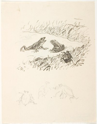 Draft for Illustration for The Dung Beetle by Lorenz Frølich