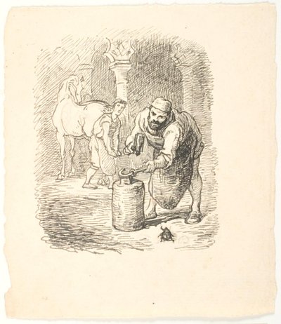 Draft for Illustration for The Dung Beetle by Lorenz Frølich