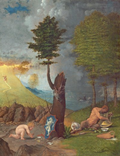 Allegory of Virtue and Vice by Lorenzo Lotto