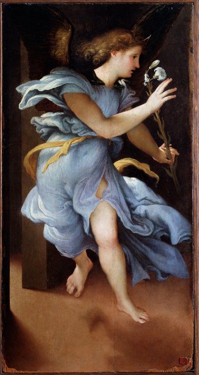 Angel of the Annunciation by Lorenzo Lotto